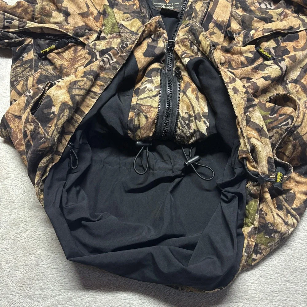 Weatherby Jacket Mens L Mossy Oak Forest Floor Camo Waterproof EUC